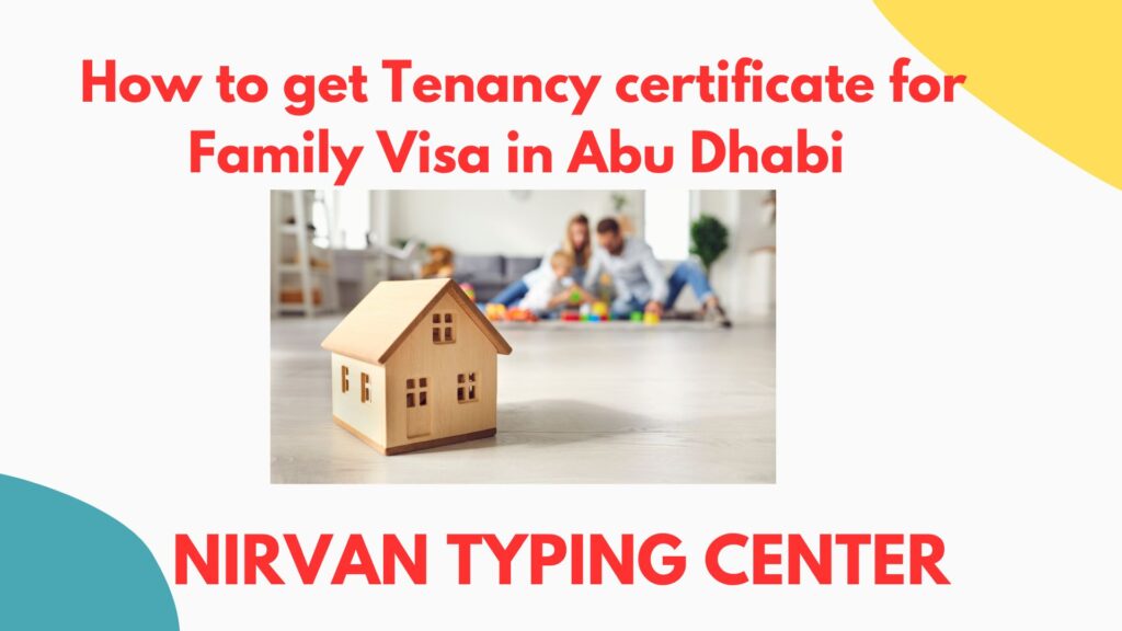 How to get Tenancy certificate for Family Visa in Abu Dhabi